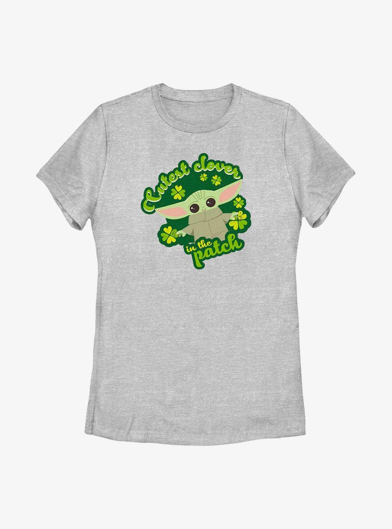 Star Wars The Mandalorian Cutest Clover Womens T-Shirt, ATH HTR, hi-res