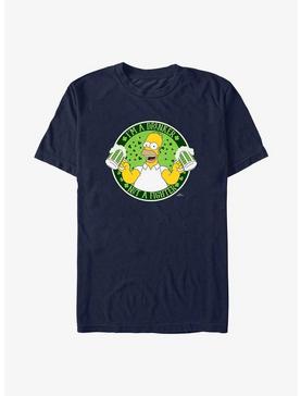 The Simpsons Homer Irish Stamp T-Shirt, NAVY, hi-res
