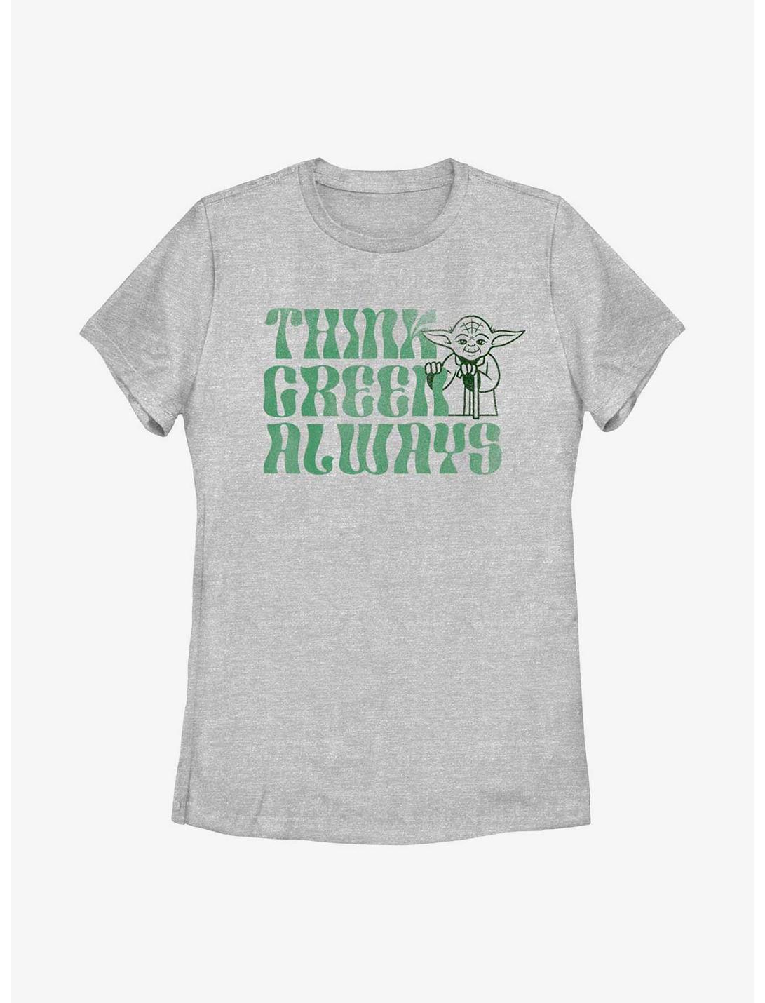 Star Wars Think Green Always Womens T-Shirt, ATH HTR, hi-res