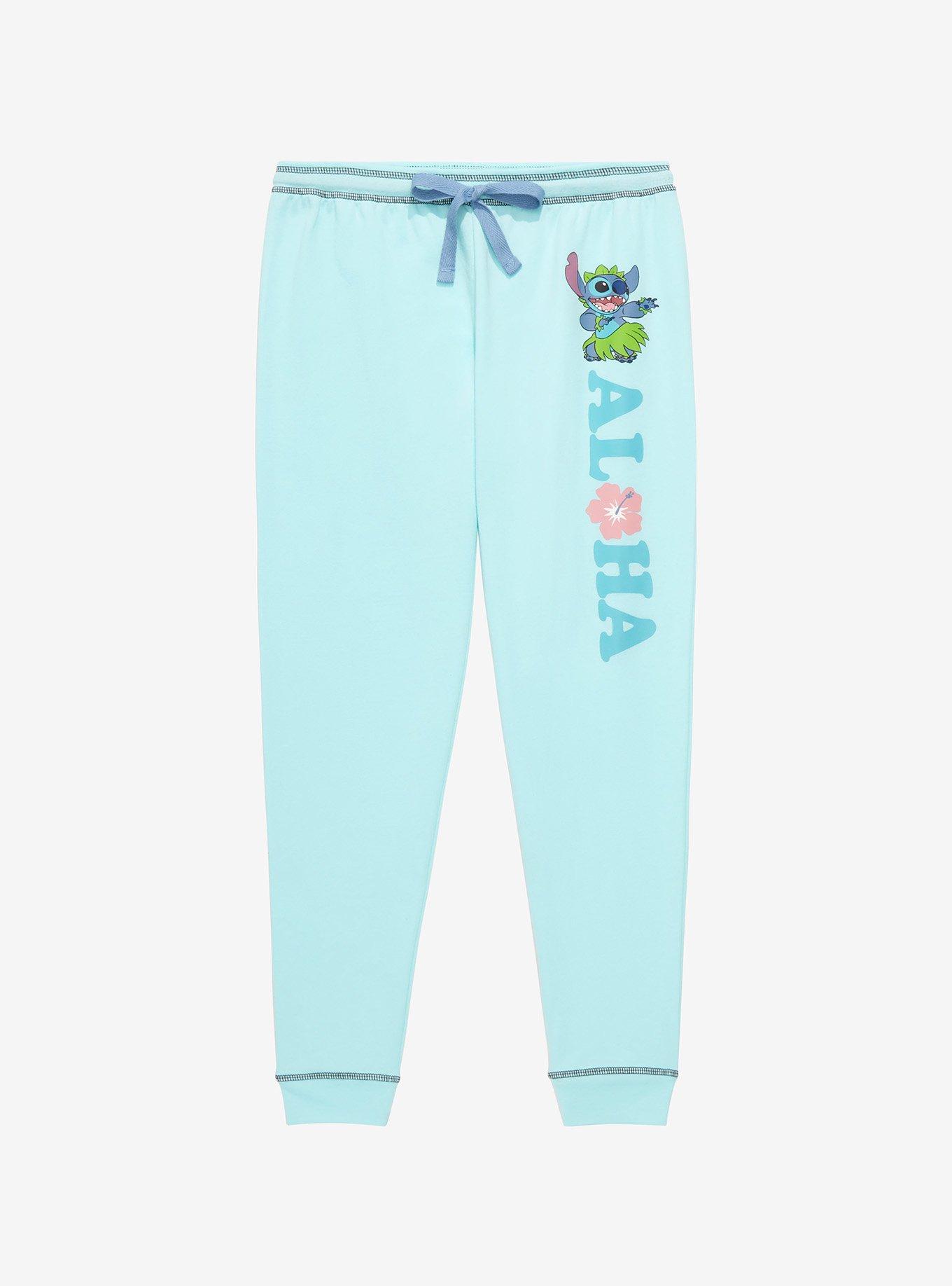 Disney Women's and Women's Plus Stitch Jogger Pajama Pants 