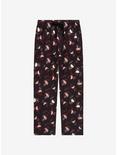 Harry Potter Chibi Characters Allover Print Sleep Pants - BoxLunch Exclusive, BLACK, hi-res