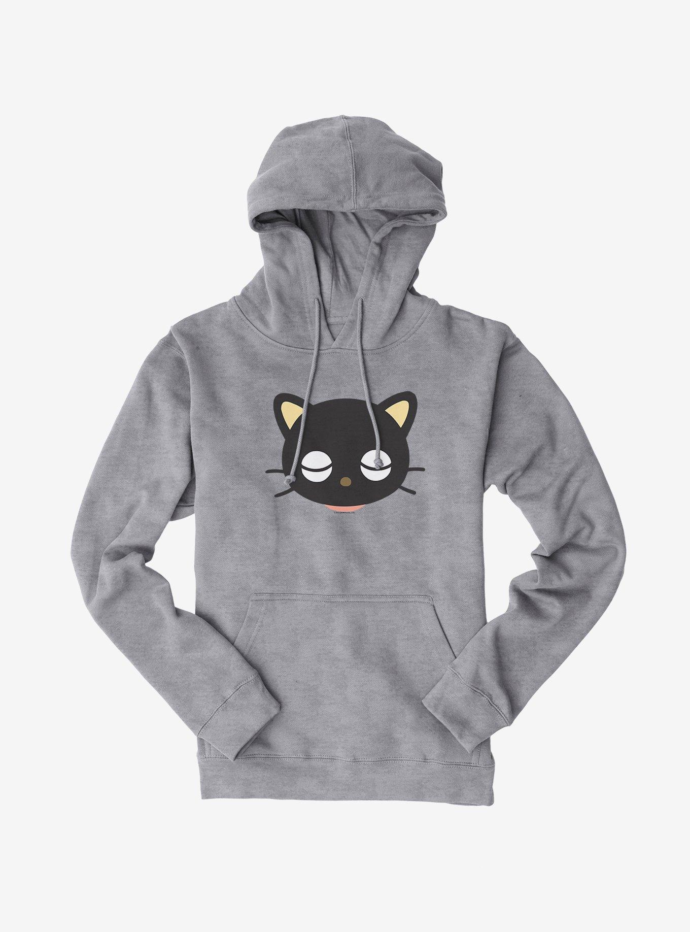 Chococat Sleepy Hoodie, HEATHER GREY, hi-res