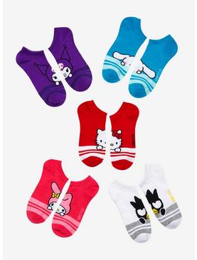 Hello Kitty And Friends Bold Stripe No-Show Socks, , hi-res