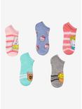 Hello Kitty And Friends Dessert No-Show Socks 5 Pair, , hi-res