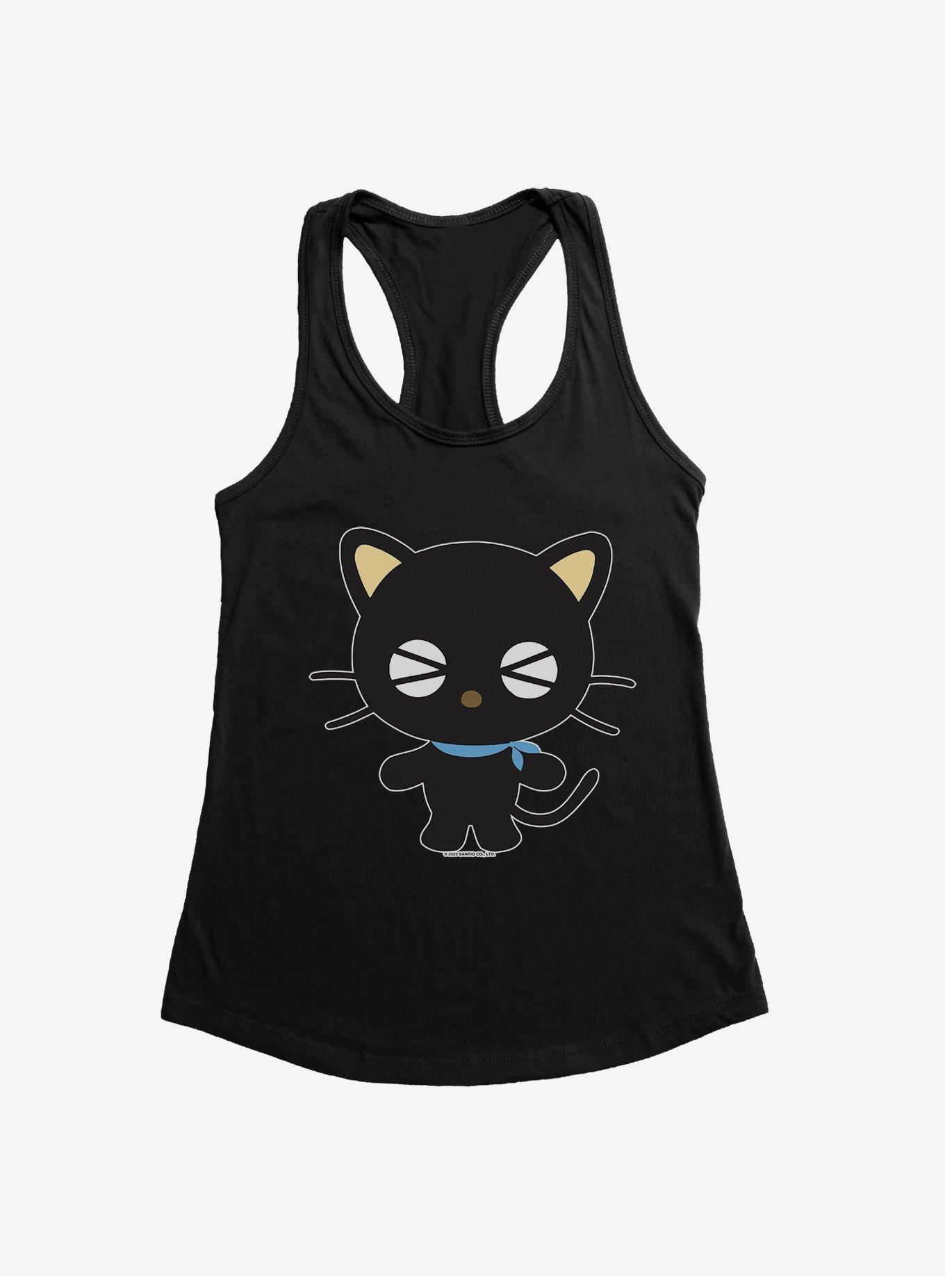 Chococat Not Looking Girls Tank, BLACK, hi-res