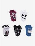 The Nightmare Before Christmas Characters No-Show Socks 5 Pair, , hi-res