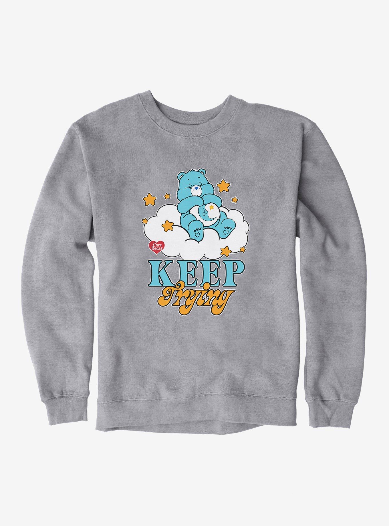 Care Bears Keep Trying Sweatshirt, HEATHER GREY, hi-res