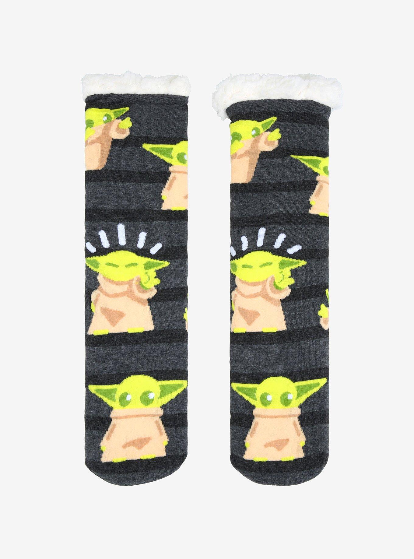 Star Wars Grogu Chibi Cozy Slipper Socks, , hi-res