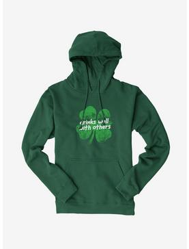 ICreate Shamrock Drinks Well With Others Hoodie, , hi-res