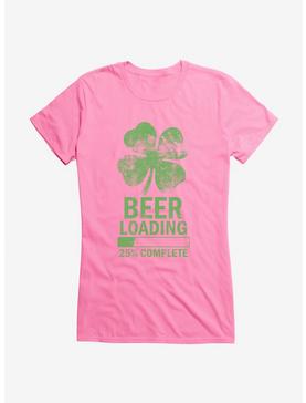 ICreate Shamrock Beer Loading Girls T-Shirt, , hi-res