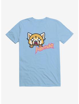 Aggretsuko Metal Icon T-Shirt, LIGHT BLUE, hi-res