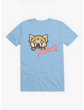 Aggretsuko Metal Icon T-Shirt, LIGHT BLUE, hi-res