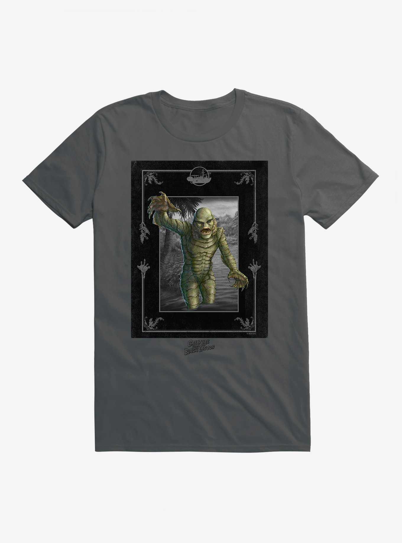 Universal Monsters Creature From The Black Lagoon Out The Water T-Shirt, CHARCOAL, hi-res