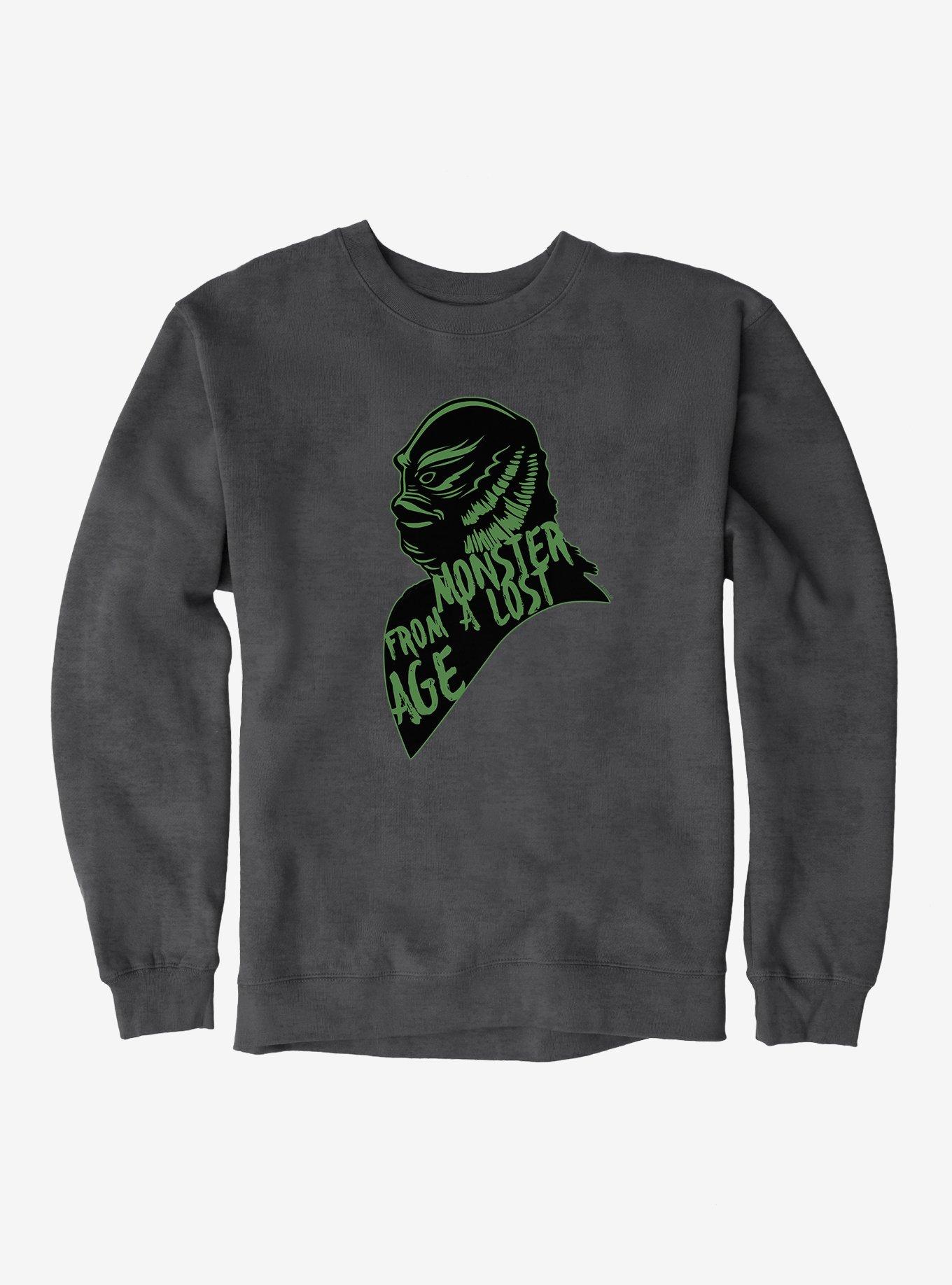 Universal Monsters Creature From The Black Lagoon Monster From A Lost Age Sweatshirt, CHARCOAL HEATHER, hi-res