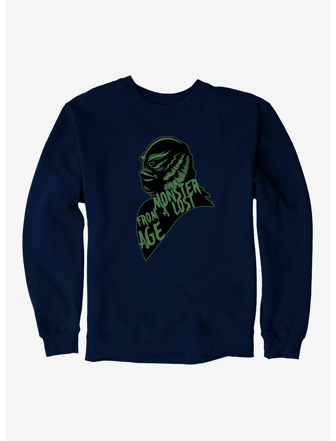 Universal Monsters Creature From The Black Lagoon Monster From A Lost Age Sweatshirt, NAVY, hi-res