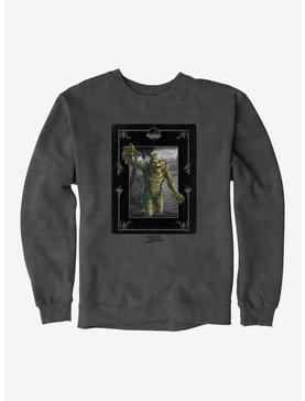Universal Monsters Creature From The Black Lagoon Out The Water Sweatshirt, CHARCOAL HEATHER, hi-res