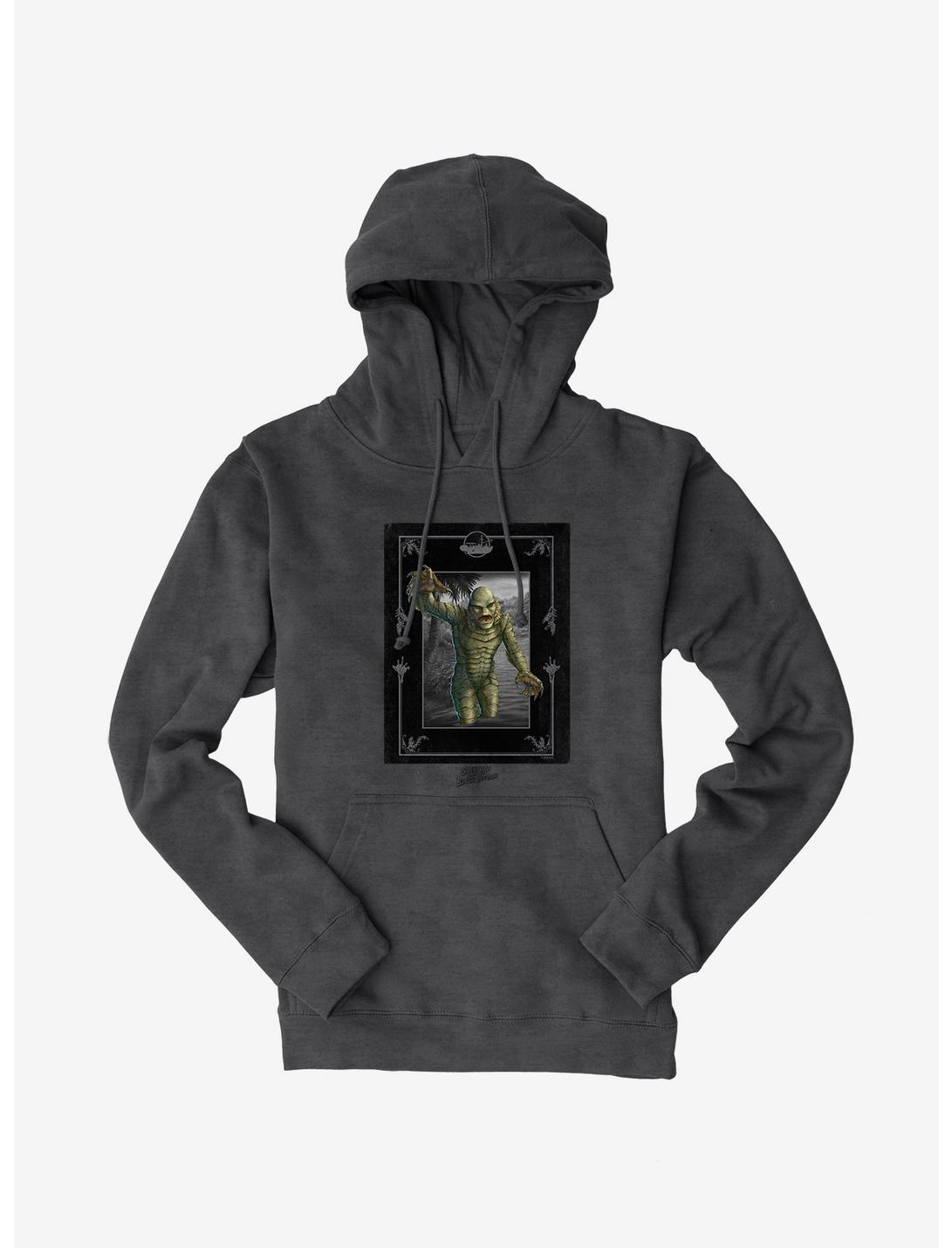 Universal Monsters Creature From The Black Lagoon Out The Water Hoodie, CHARCOAL HEATHER, hi-res
