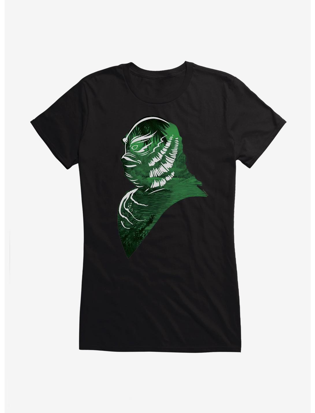 Universal Monsters Creature From The Black Lagoon Amazon Profile Girls T-Shirt, BLACK, hi-res