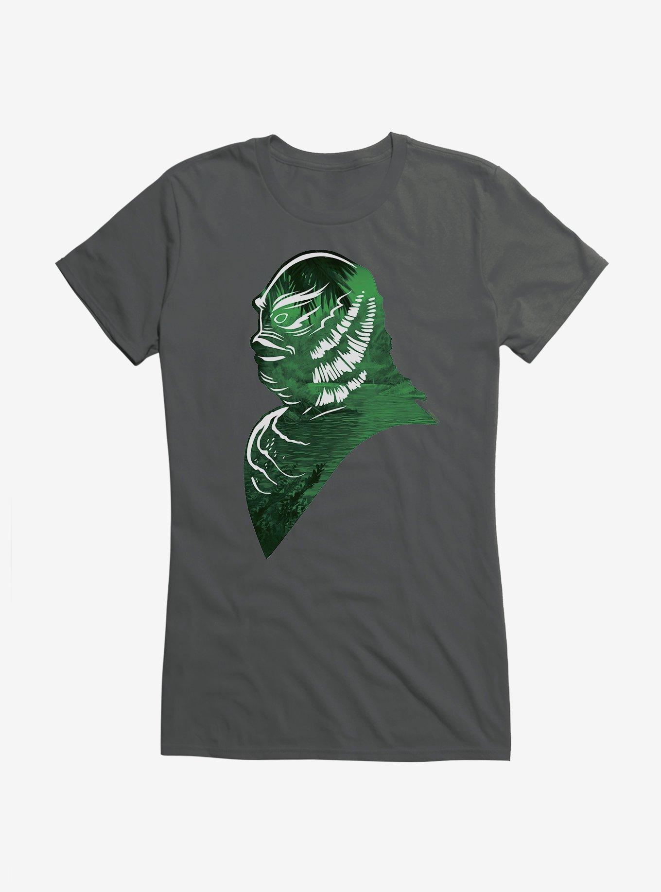 Universal Monsters Creature From The Black Lagoon Amazon Profile Girls T-Shirt, CHARCOAL, hi-res