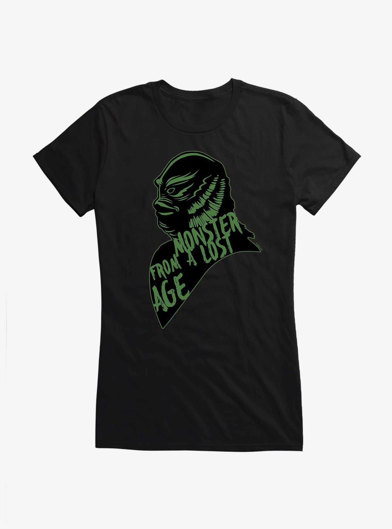 Universal Monsters Creature From The Black Lagoon Monster From a Lost Age Girls T-Shirt, BLACK, hi-res