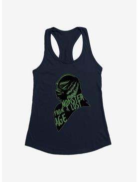 Universal Monsters Creature From The Black Lagoon Monster From a Lost Age Girls Tank, NAVY, hi-res