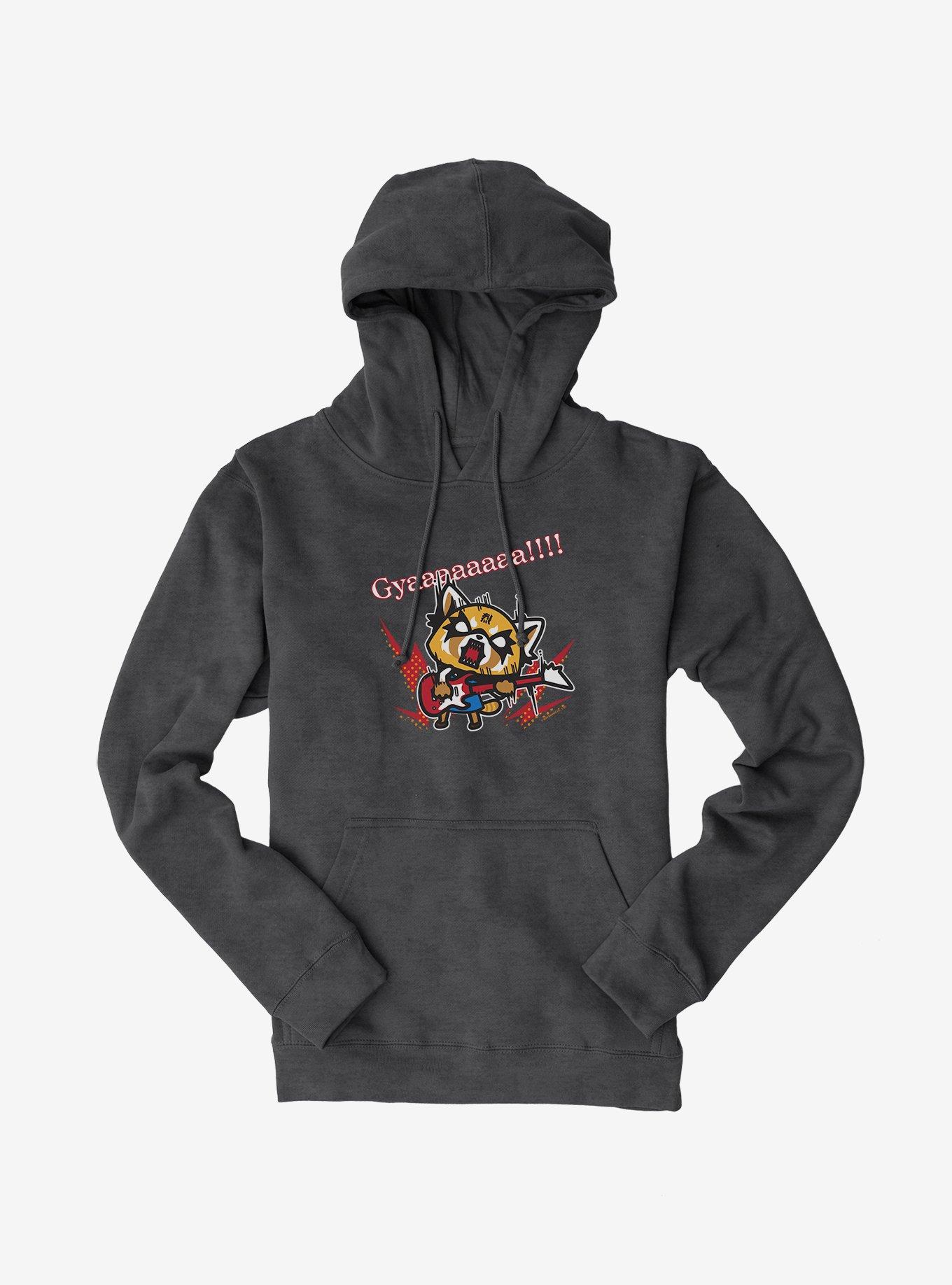 Aggretsuko Metal Guitar Rock & Roll Hoodie, , hi-res