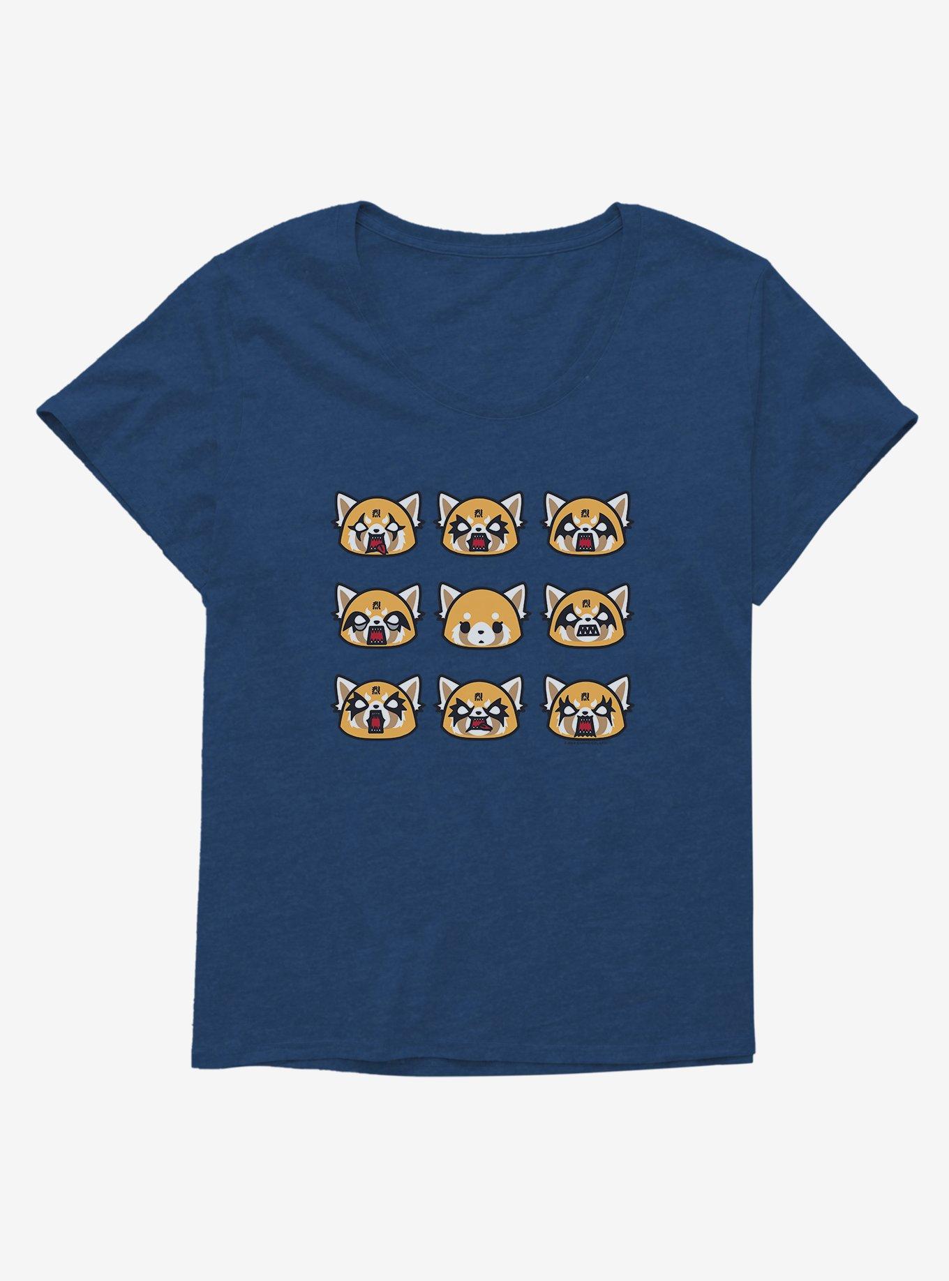 Aggretsuko Metal Emotions Girls T-Shirt Plus Size, , hi-res