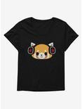 Aggretsuko Metal Headphones Girls T-Shirt Plus Size, , hi-res