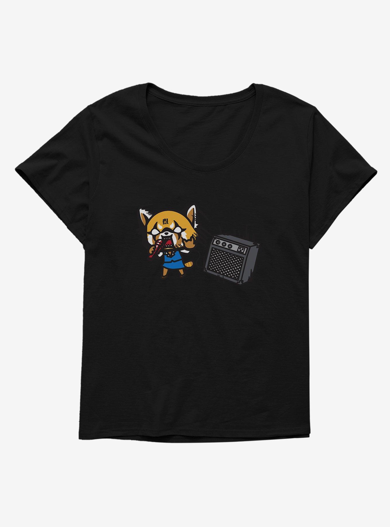 Aggretsuko Metal Screamo Girls T-Shirt Plus Size, , hi-res