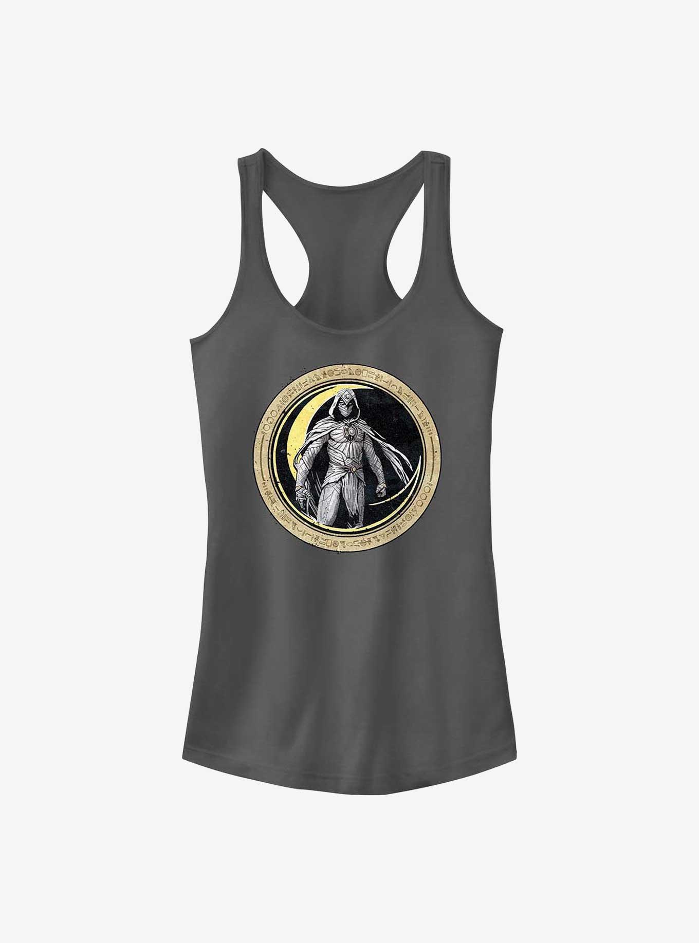 Marvel Moon Knight Circle Badge Girls Tank Top, CHARCOAL, hi-res