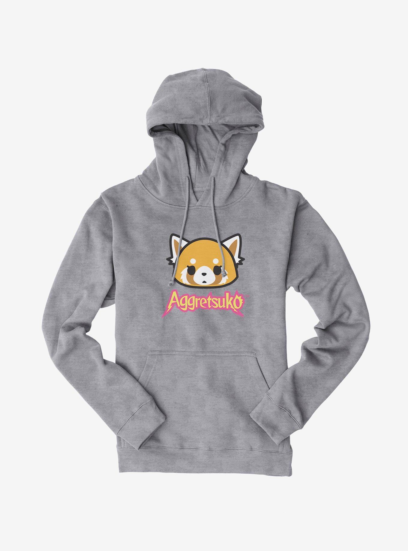 Aggretsuko Face Icon Hoodie, , hi-res