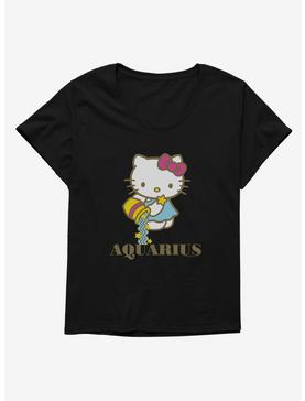 Plus Size Hello Kitty Star Sign Aquarius Womens T-Shirt Plus Size, , hi-res
