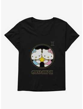 Hello Kitty Star Sign Gemini Stencil Womens T-Shirt Plus Size, , hi-res