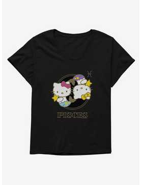 Hello Kitty Star Sign Pisces Stencil Womens T-Shirt Plus Size, , hi-res