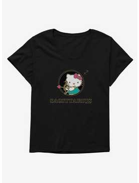 Hello Kitty Star Sign Sagittarius Stencil Womens T-Shirt Plus Size, , hi-res