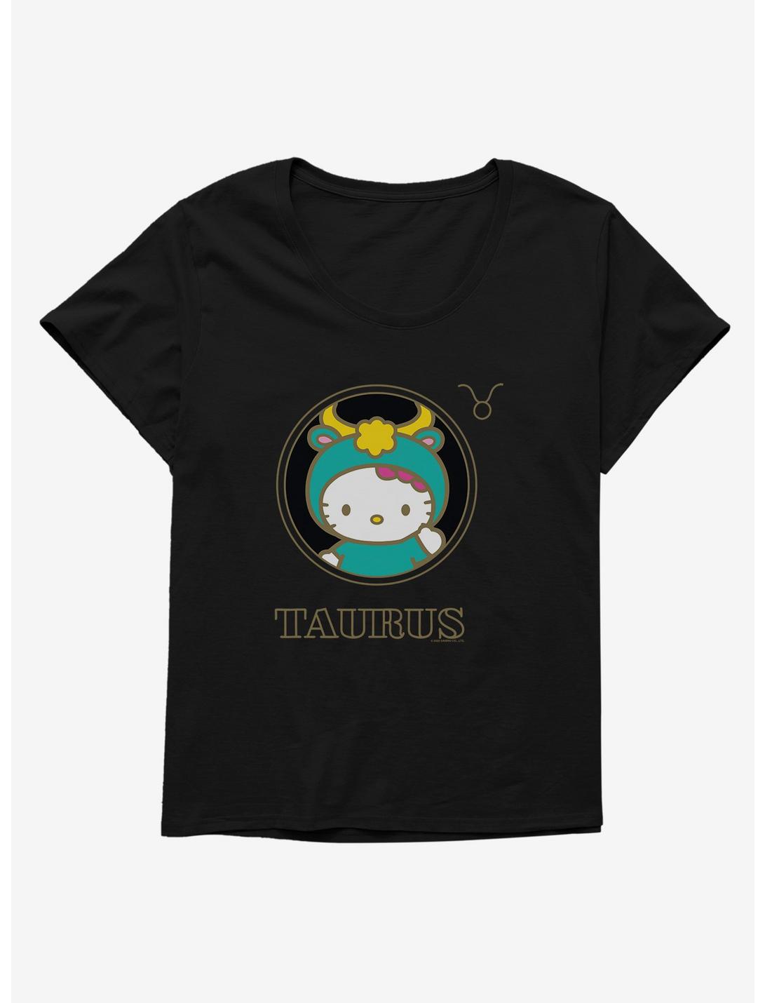 Hello Kitty Star Sign Taurus Stencil Womens T-Shirt Plus Size, , hi-res