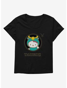 Plus Size Hello Kitty Star Sign Taurus Stencil Womens T-Shirt Plus Size, , hi-res