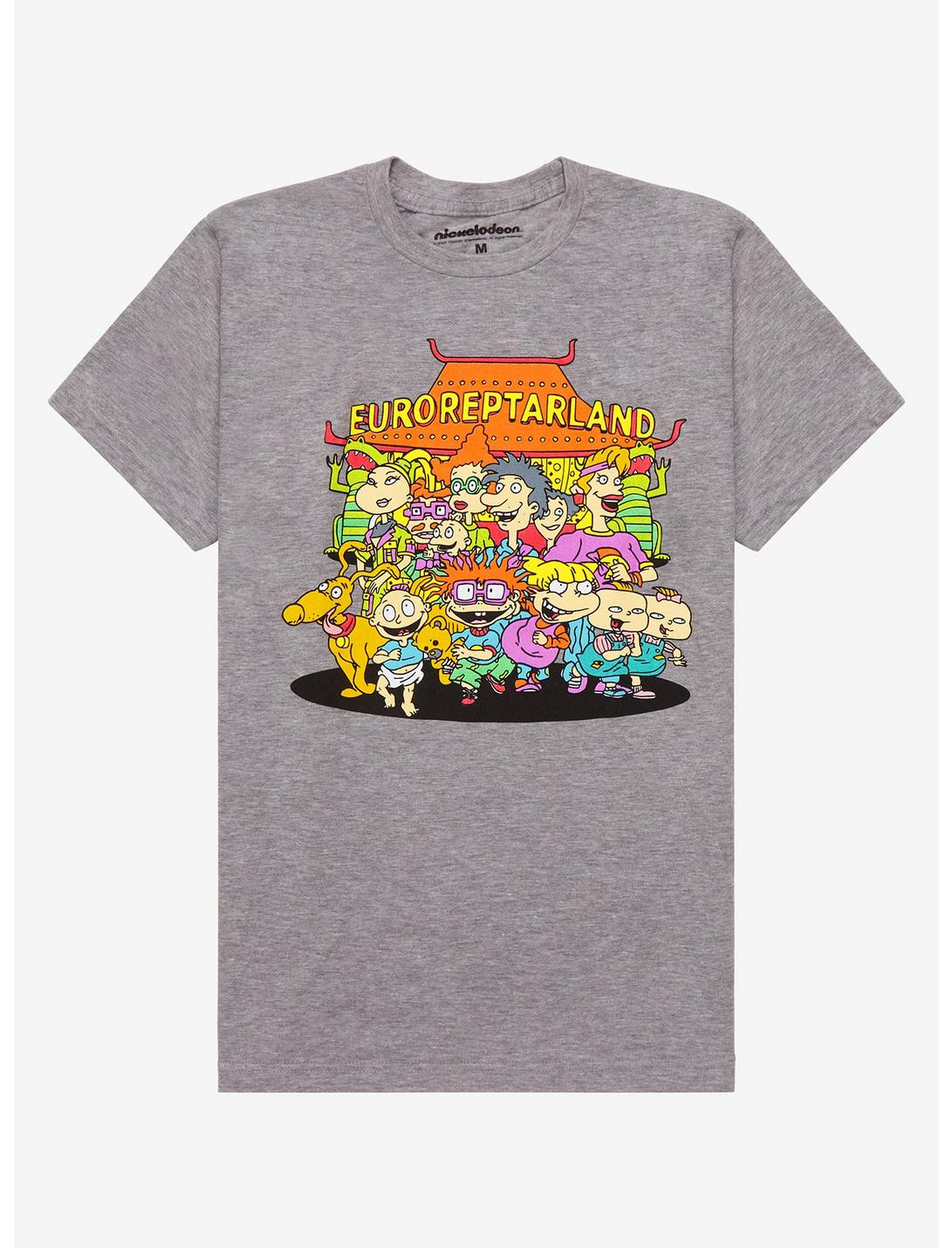 Rugrats EuroReptarland Group Portrait T-Shirt - BoxLunch Exclusive, HEATHER GREY, hi-res