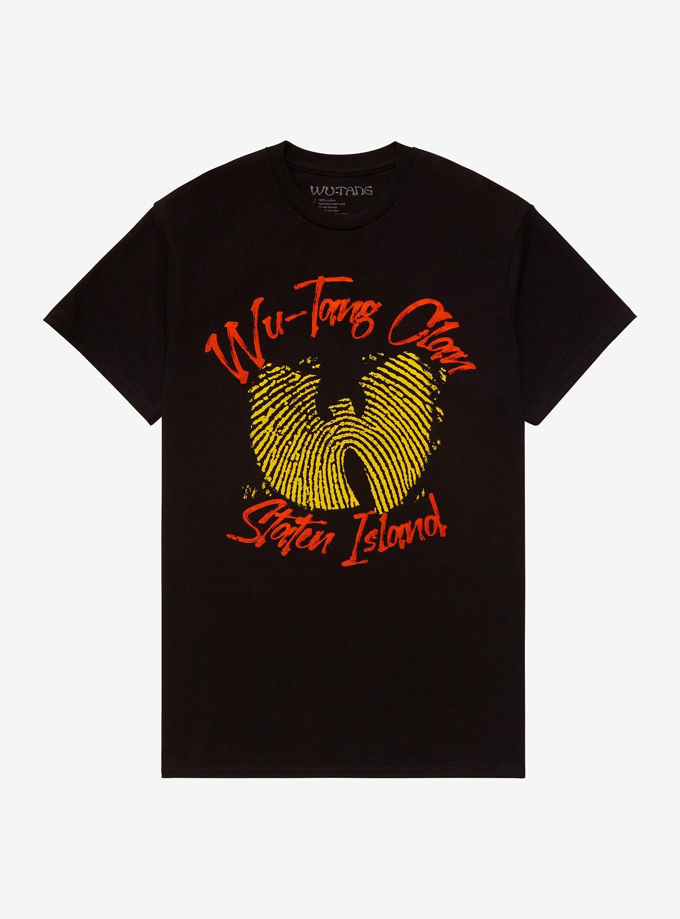 Wu-Tang Clan Staten Island Fingerprint Girls T-Shirt, BLACK, hi-res