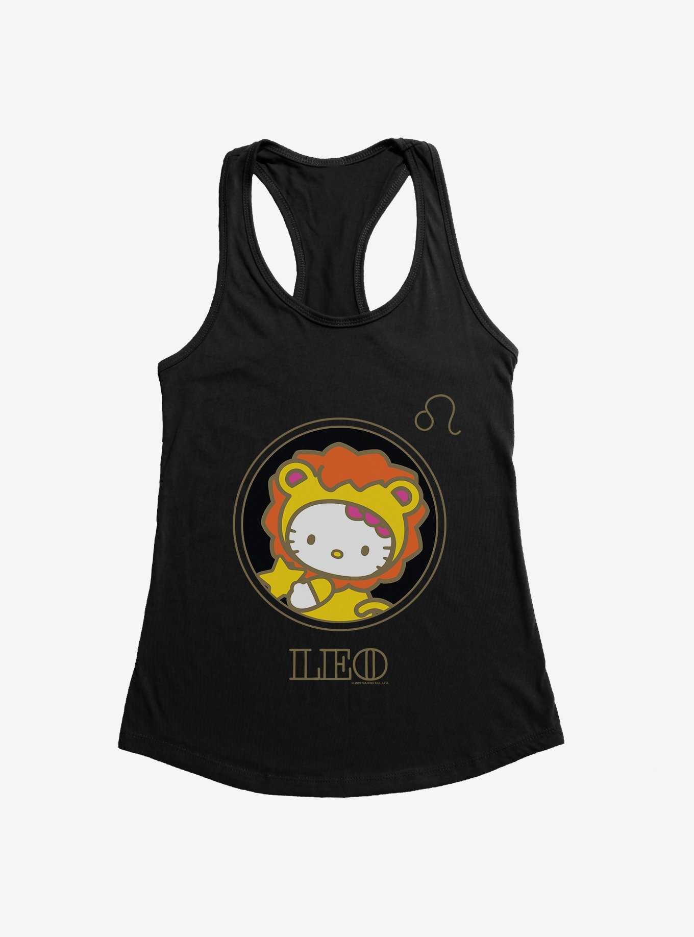 Hello Kitty Star Sign Leo Stencil Womens Tank Top, , hi-res
