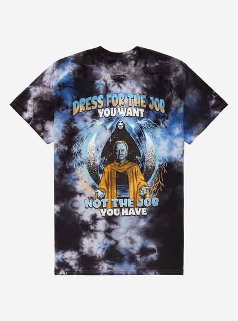 dress for the job you want shirt Star Wars Emperor Palpatine Dress for the Job You Want Tie-Dye T-Shirt -  BoxLunch Exclusive