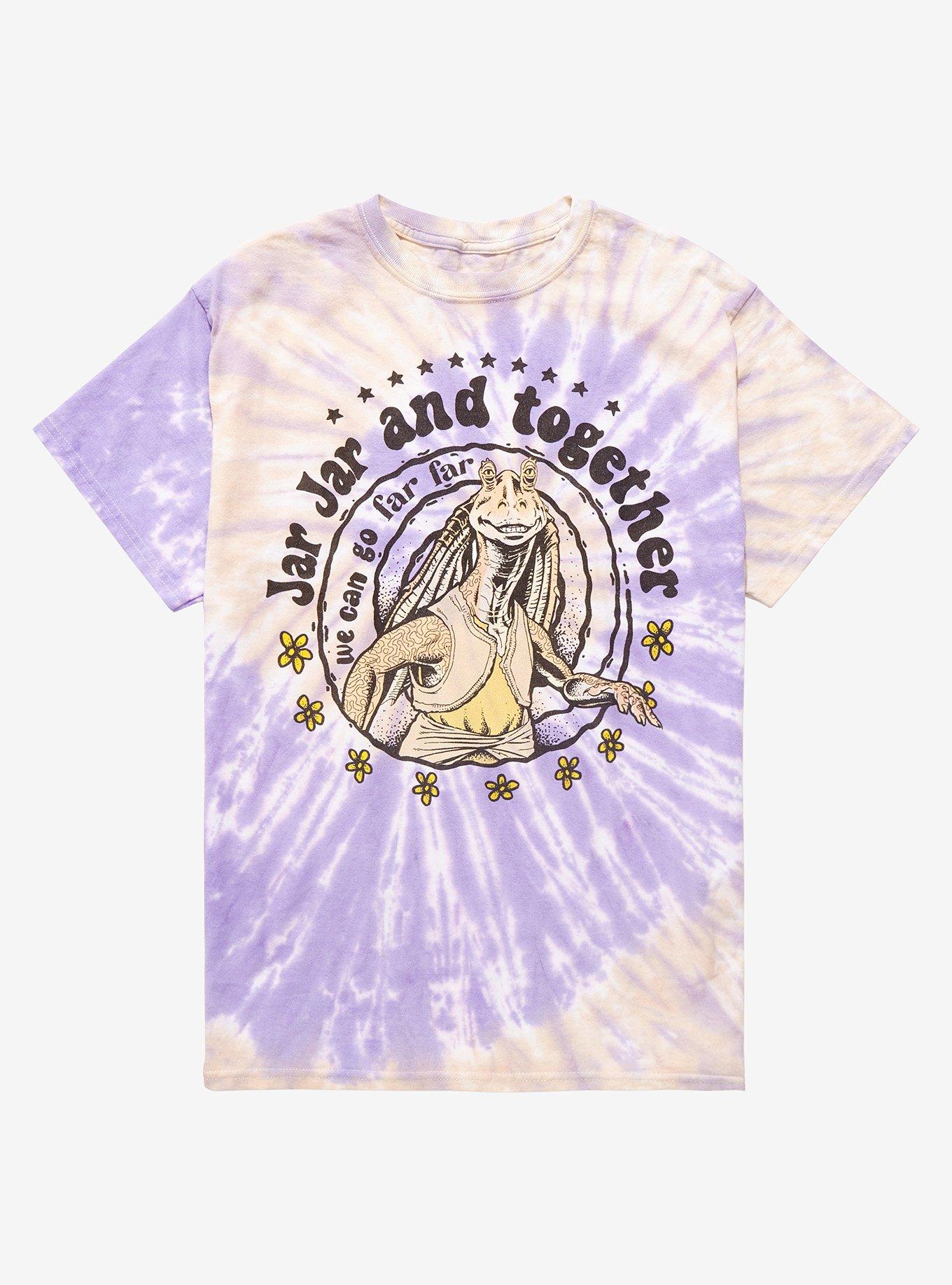 Star Wars Jar Jar and Together TieDye TShirt BoxLunch Exclusive