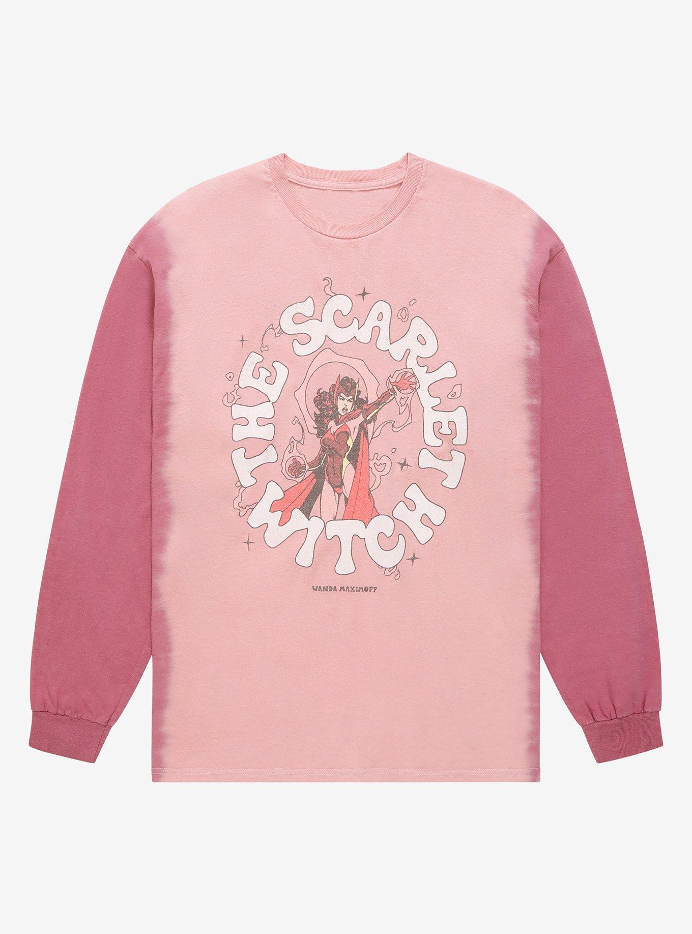 Marvel Scarlet Witch Retro Split-Dye Long Sleeve T-Shirt - BoxLunch  Exclusive | BoxLunch