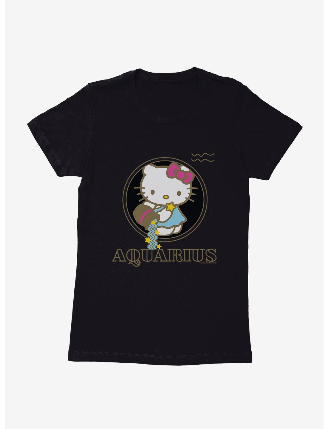 Hello Kitty Star Sign Aquarius Stencil Womens T-Shirt, , hi-res
