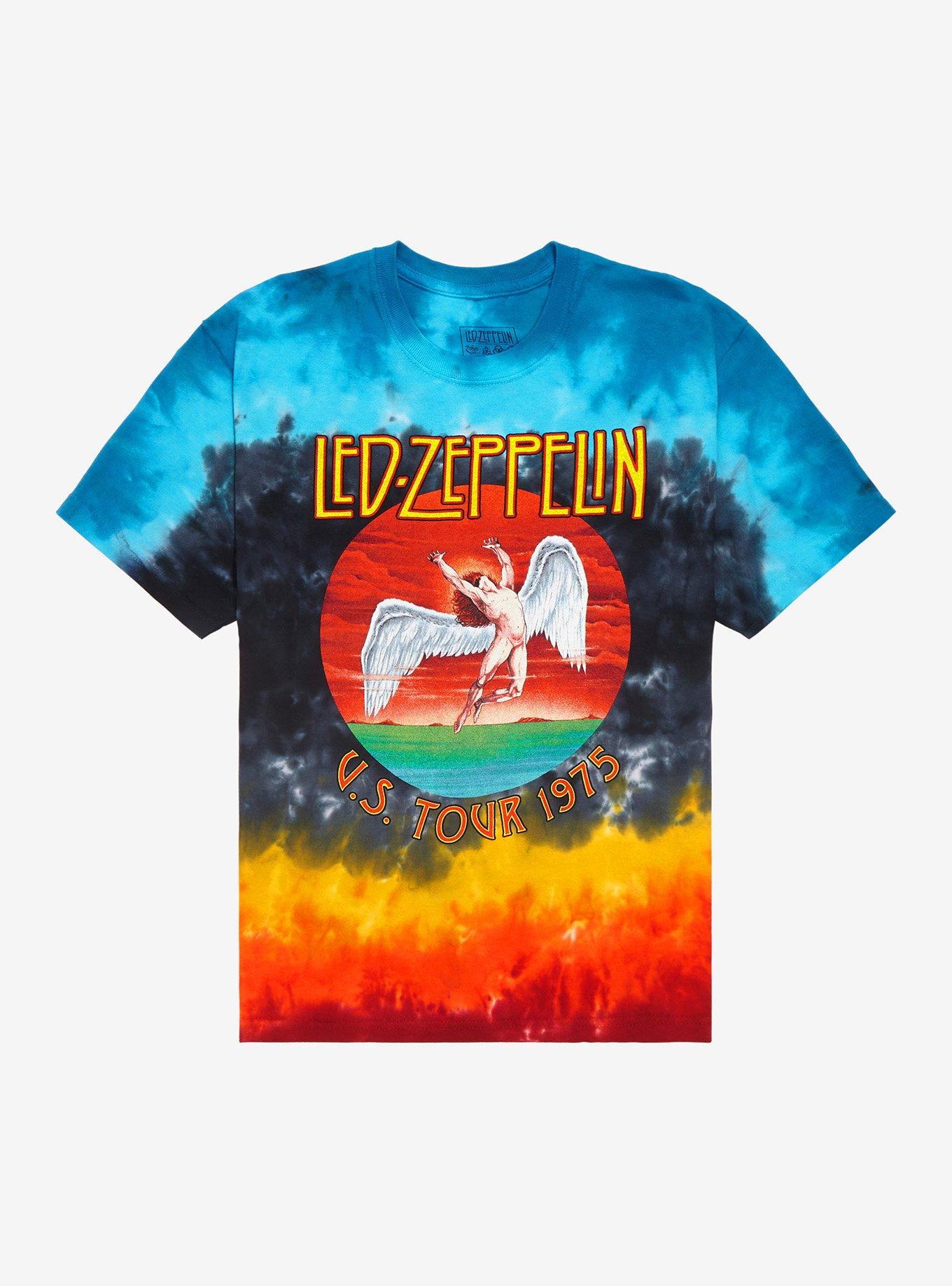 Led Zeppelin Sunset Tie-Dye Boyfriend Fit Girls T-Shirt, MULTI, hi-res