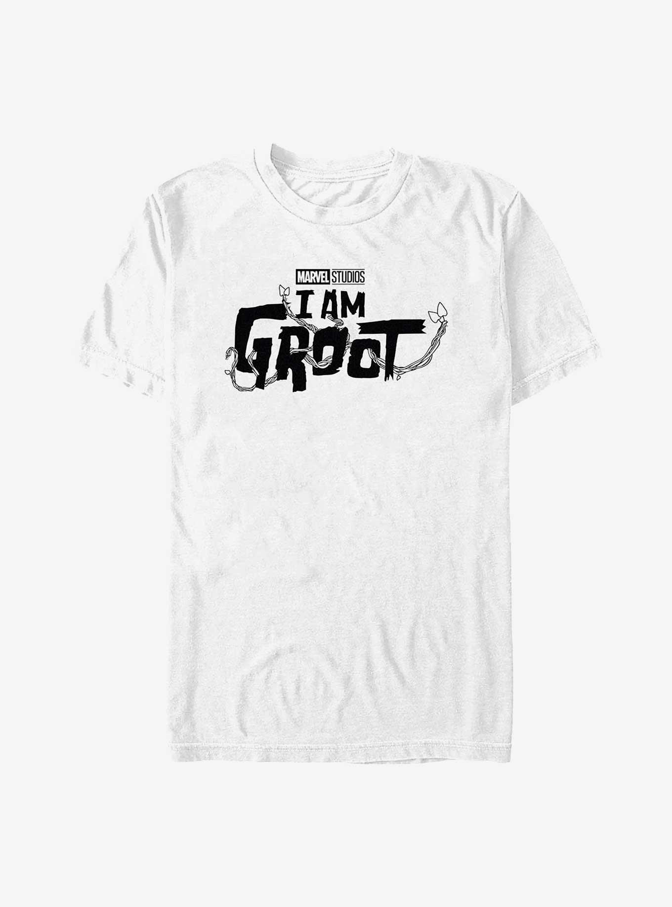 Marvel I Am Groot Black Logo T-Shirt, , hi-res