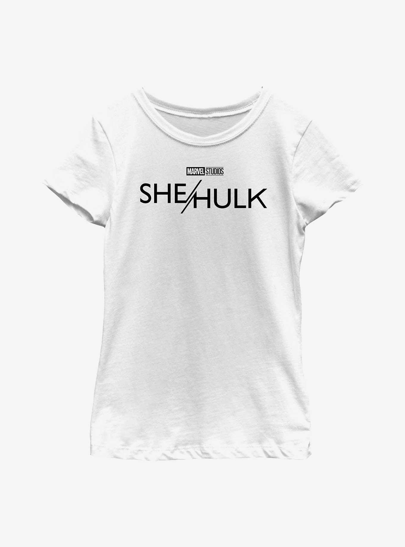 Marvel She-Hulk Black Logo Youth Girls T-Shirt, , hi-res
