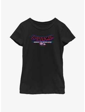 Marvel Spider-Man: Across The Spiderverse (Part One) Main Logo Youth Girls T-Shirt, , hi-res