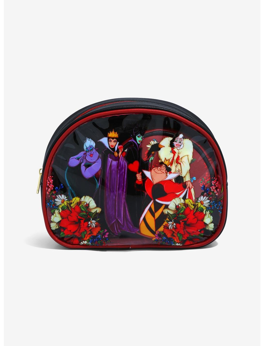 Disney Villains Floral Group Portrait Cosmetic Bag Set - BoxLunch Exclusive , , hi-res