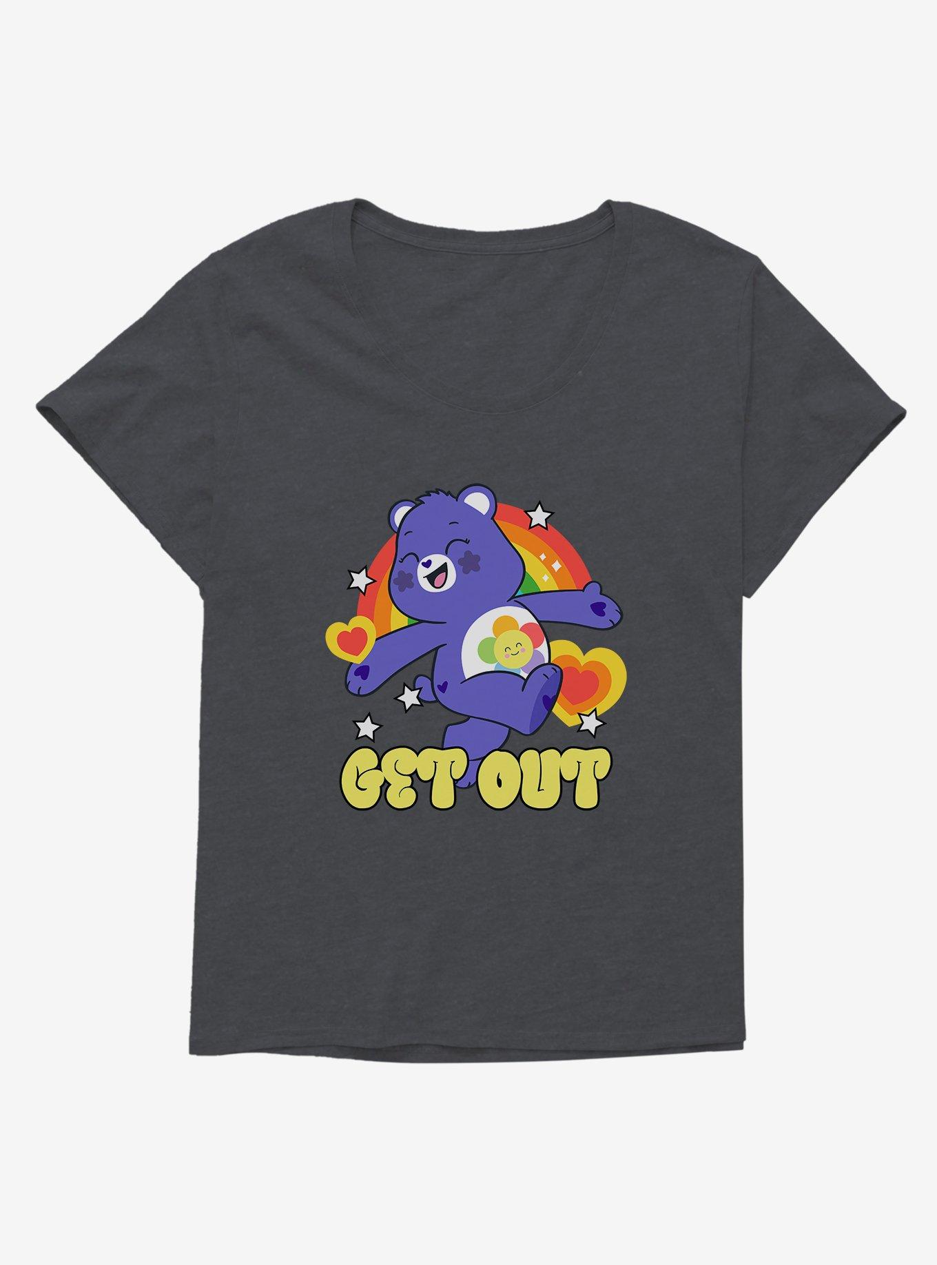 Care Bears Harmony Bear Get Out Girls T-Shirt Plus Size, , hi-res